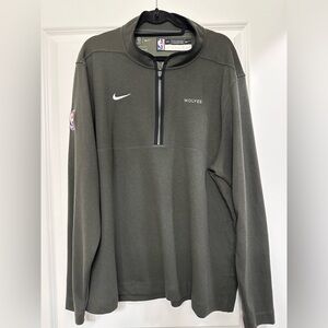 MN Timberwolves Grey Dri-Fit Quarter Zip